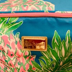 Lilly Pulitzer Tropical Blue and Pink Cooler Bag